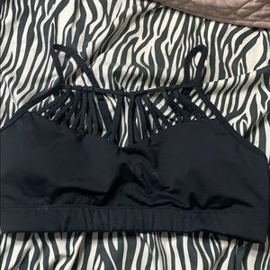 Caged sports bra